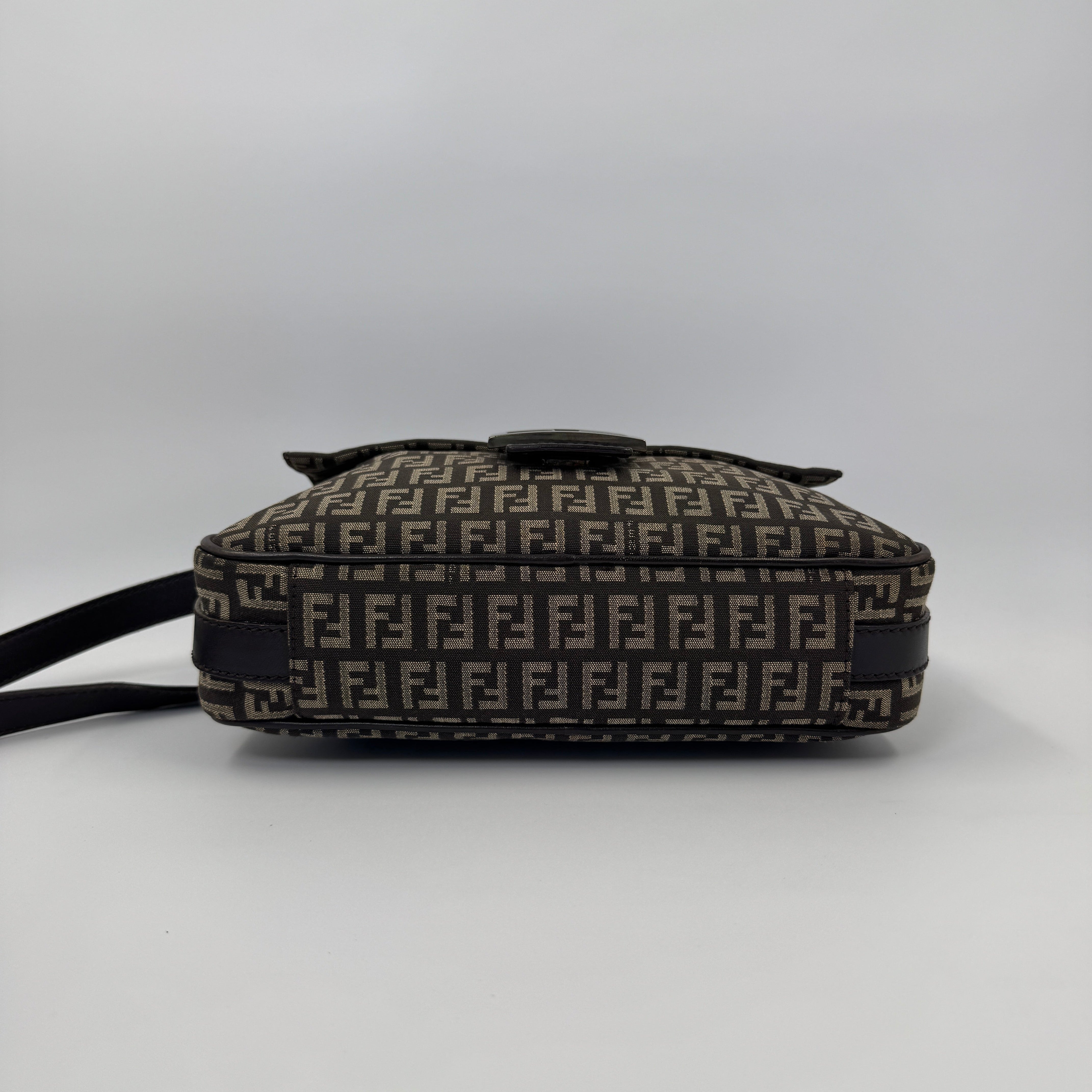 Fendi Zucchino Crossbody Brown