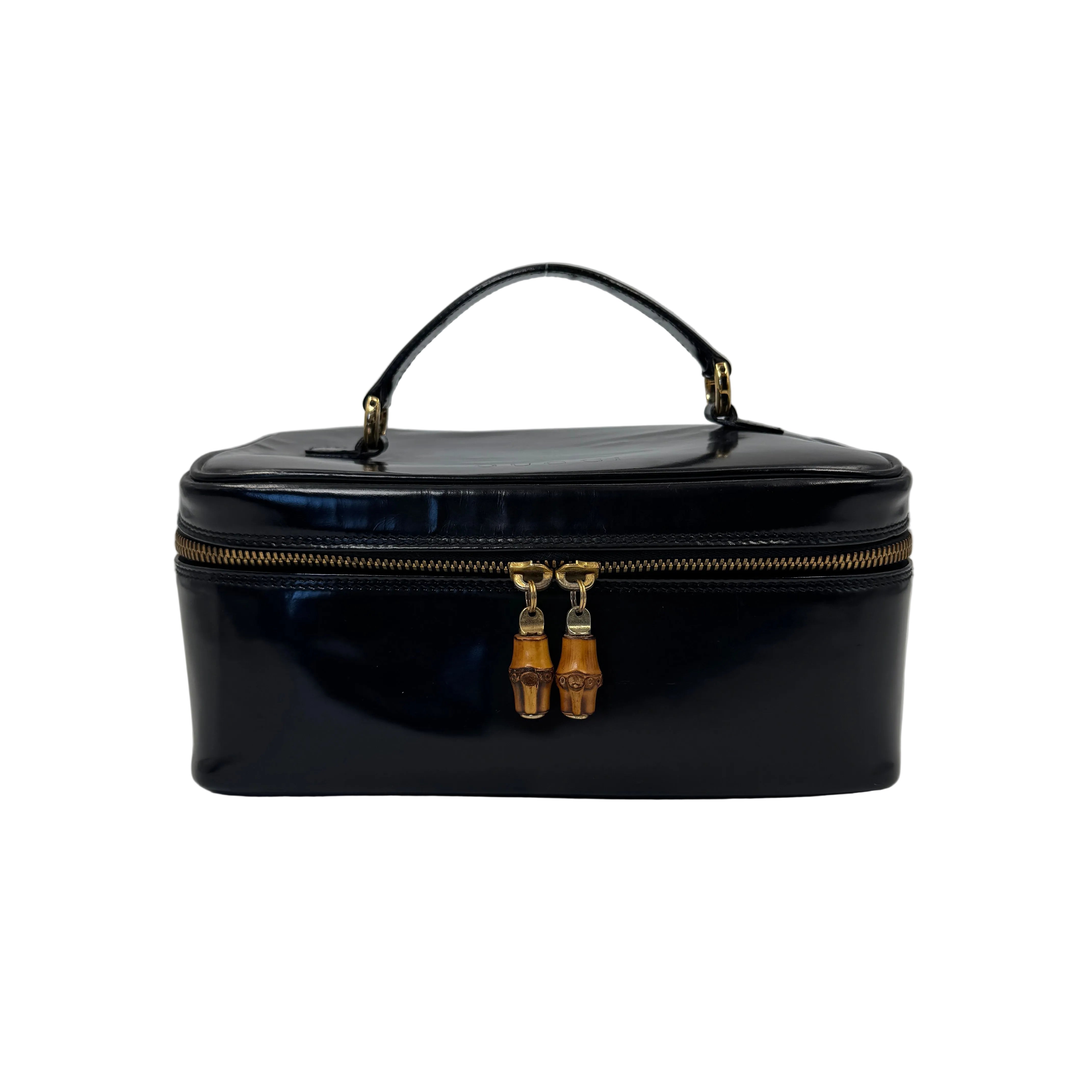 Gucci Bamboo Makeup Bag Black