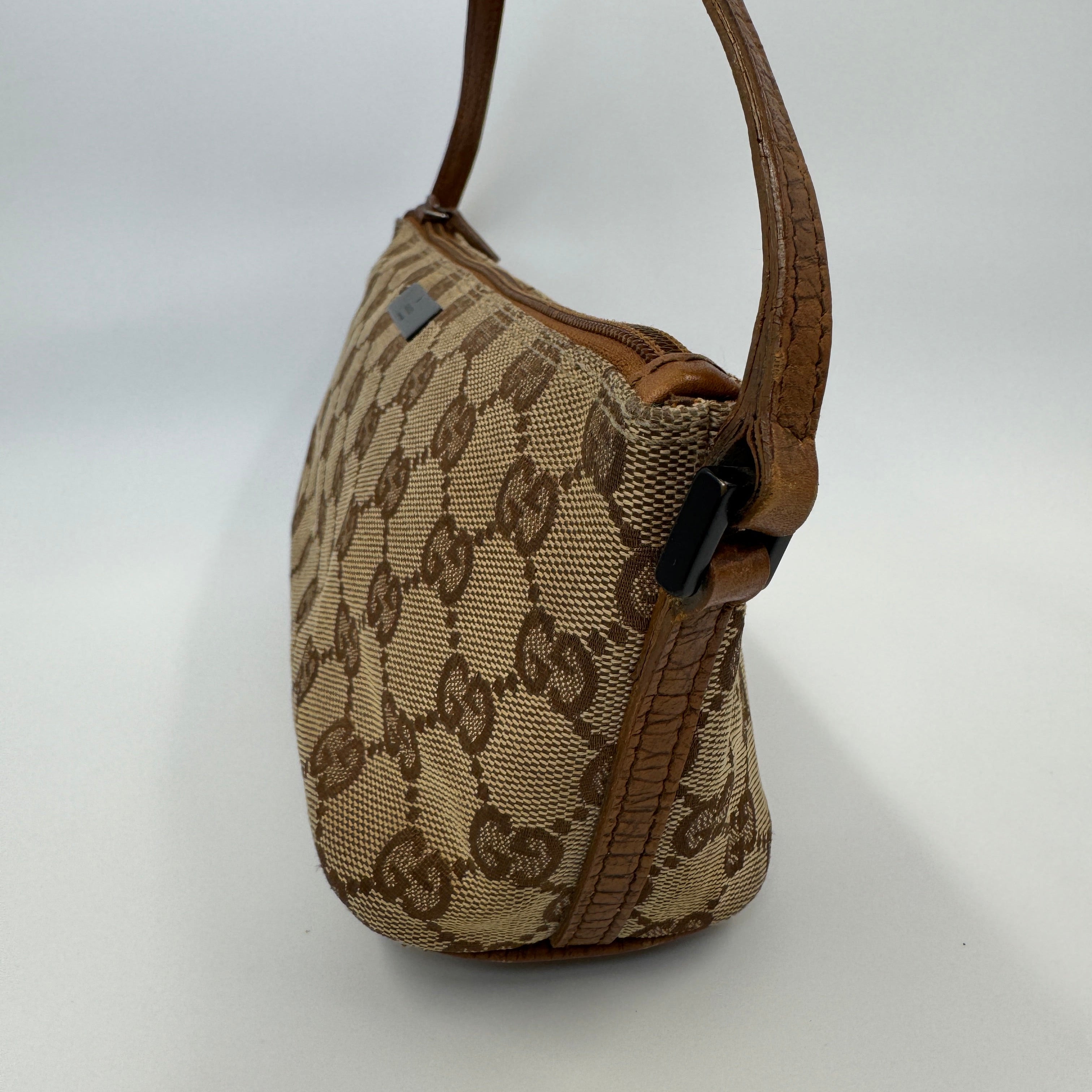 Gucci Monogram Mini Pochette Brown