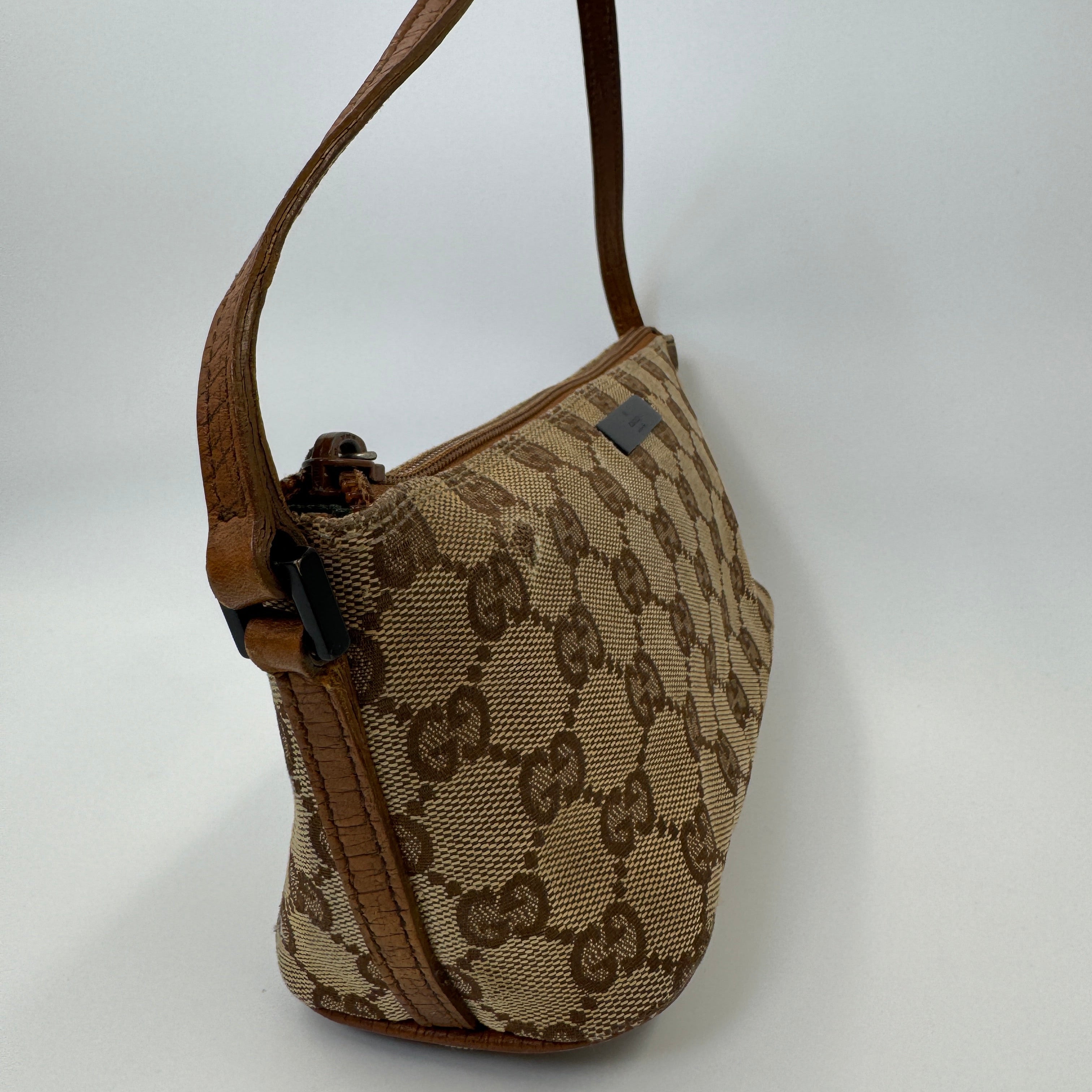 Gucci Monogram Mini Pochette Brown