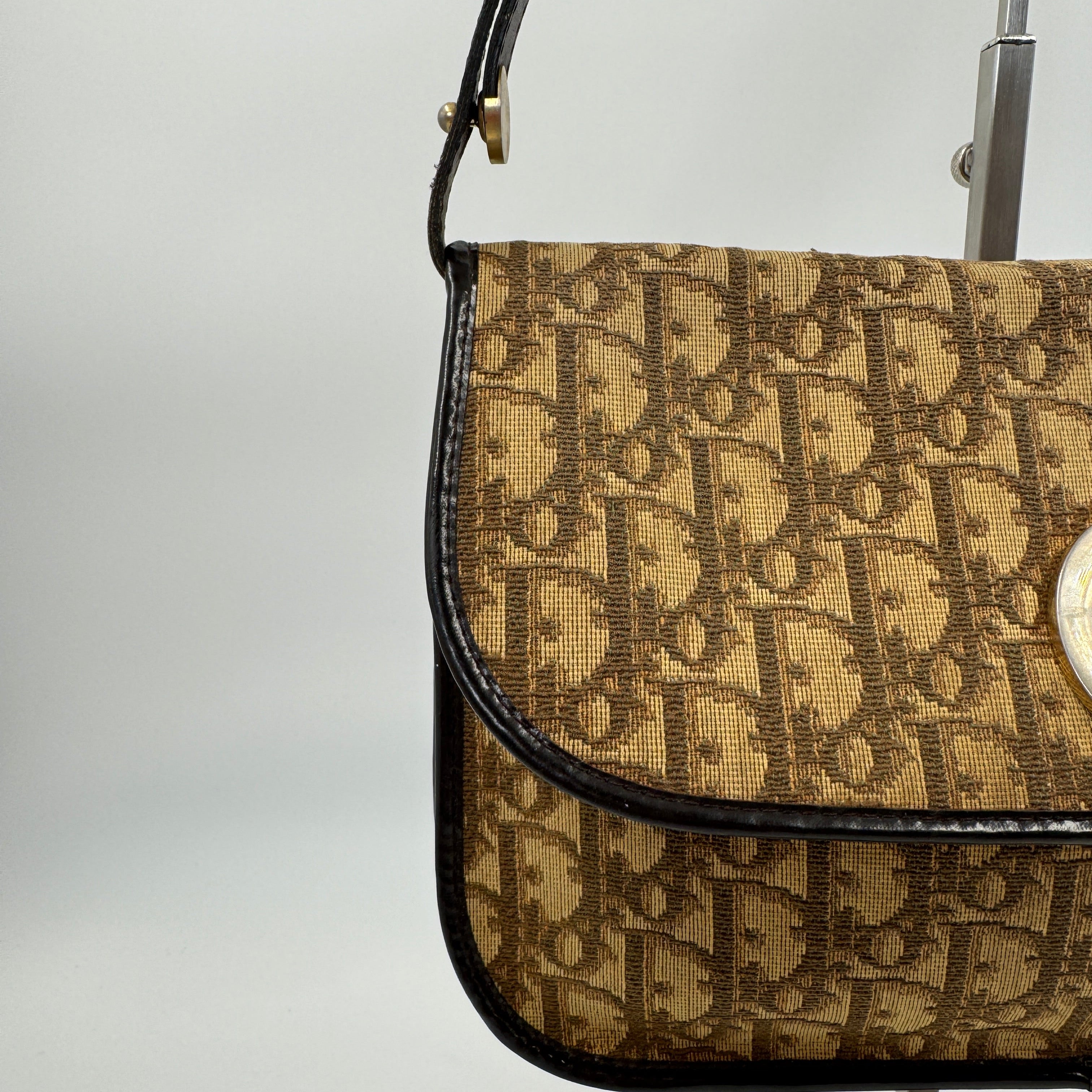 Dior Vintage Shoulder Bag Brown 6